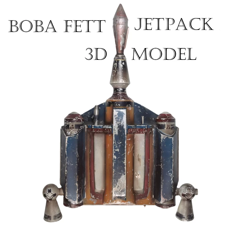 Boba Fett Jetpack Star Wars Replica Cosplay Real Size Model D Print