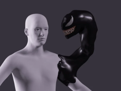 Venom Puppet Arm Costume Cosplay 3d print