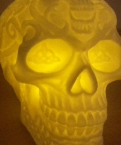 Viking Decor Skull Lamp halloween hollow skull decor skull home art 3d print file