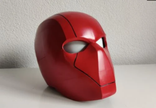 Red hood helmet Batman costume 3d cosplay 3d print file