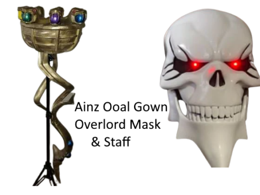 Ainz Ooal Gown Overlord Mask Staff Model Stl 3d print file