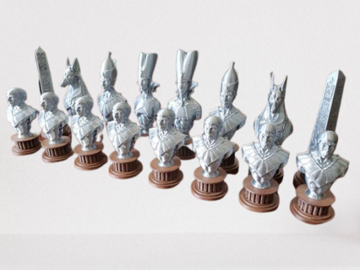 Undead Egyptian Pieces Chess set 3d print