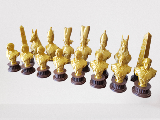 Undead Egyptian Pieces Chess set 3d print