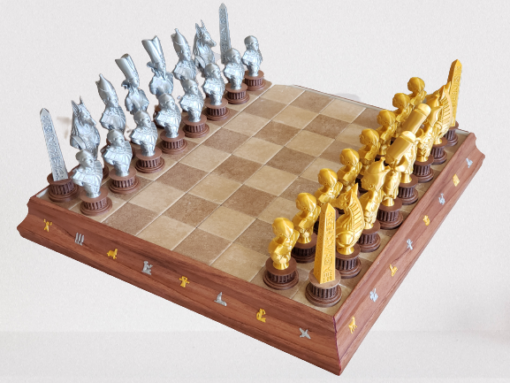 Chess Set Undead Egyptian Theme Models Stl 3d print file