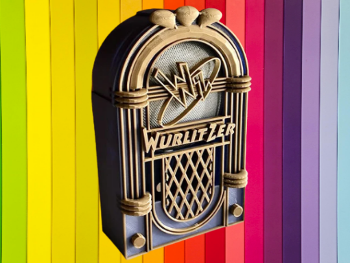 Vintage Jukebox cover for Google Home Mini & Amazon Echo Dot holder 3d print