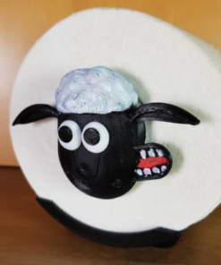 Toilet Paper Holding Sheep Model for Kids 3 print