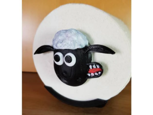 Toilet Paper Holding Sheep Model for Kids 3 print