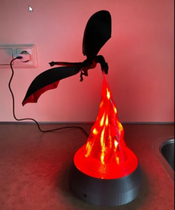 Dragon Lamp Game of Thrones Dragon Breathing fire lamp decor lamp 3d print