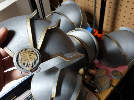 Medieval Shoulder Armor Cosplay Model Stl 3d print file