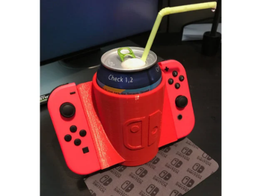 Nintendo Switch Joy Con Drink Holder Switch case carrying 3d print file