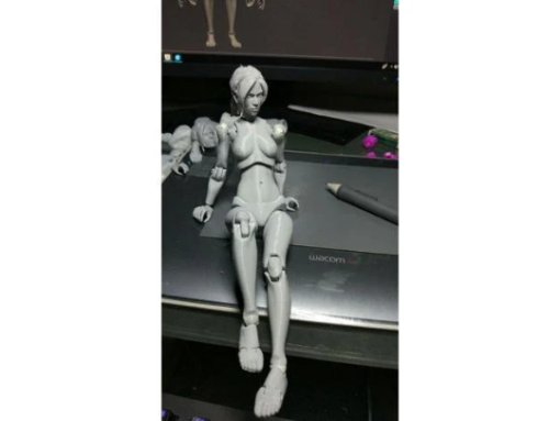 Articulated Female Figure Body Statue Model Stl 3d Print file