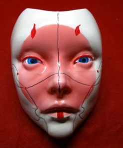 Geisha Robot Mask Ghost in the Shell with eyes 3d print
