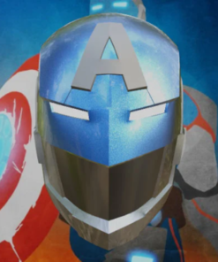 Civil Warrior helmet Capitan America 3d print