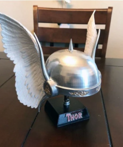 Valkyrie Winged Half Helmet and thor viking wings helmet stand 3d print