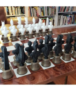 Egyptian Chess set +Egyptian Chess Board with Hieroglyphs 3d print