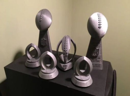 5 Trophy AFC-NFC Championship Collection 3d print