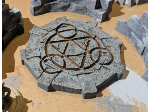 Warcraft Terrain Teleport Summoning Magic Circles table kitchen decor 3d print