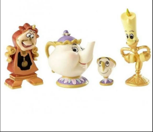 All Characters Beauty and the beast Ms Potts Chip Cogsworth Madame Feather Duster Lumiere Beauty and the Beast Candle Holder 3d print file