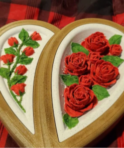 Jewelry Box Heart and Rosses san valentine day sweet box 3d print