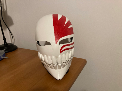 Bleach Ichigo Kurosaki Hollow Full Mask Cosplay Model Stl 3d Print file