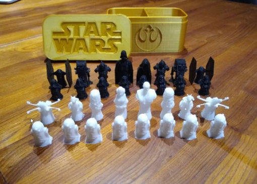 Star Wars Chess set jedi vs imperial chess set 3d print