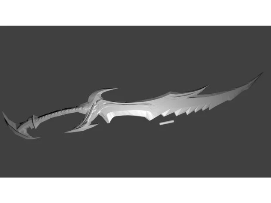 Elder Scroll Skyrim Daedric Sword Replica Cosplay Model Stl 3d print