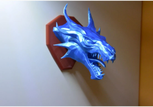 Skyrim Dragon Wall Trophy championship trophy game wining trophy 3d print file