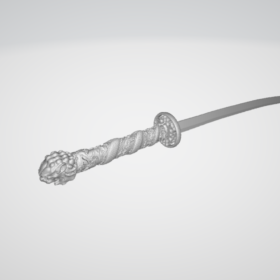 Duncan Macleod Highlander Functional Katana Sword Replica Model Stl 3d print file