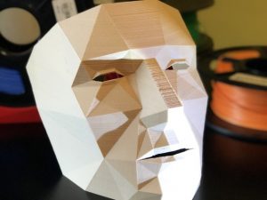 Low Poly Mask Model Stl 3d print file
