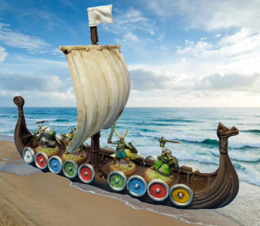 Viking Long Ship Model 3d print