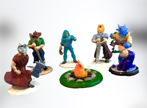 Best Fantasy Plastic Tabletop Miniatures D&D Models Bulk Collection 3d print