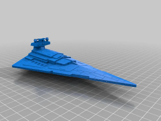 Star Wars Imperial Star Destroyer Space Ship Model Stl 3d print file