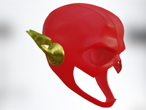 Flash Helmet with Wings Model Stl 3d print