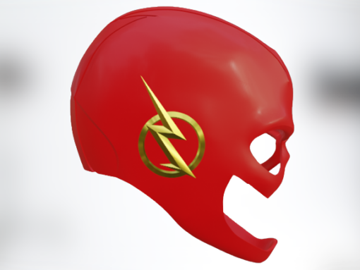 Flash Helmet with Wings Model Stl 3d print