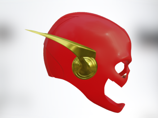 Flash Helmet with Wings Model Stl 3d print