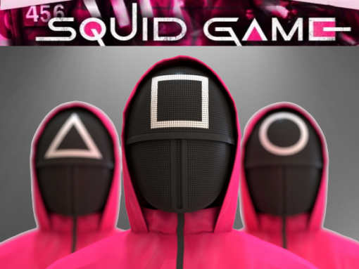 Squid Game Mask Square Triangle 3d print