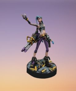 League Of Legends Jinx Arcane Statue Figure Model Stl 3d print file