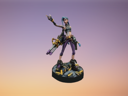 League Of Legends Jinx Arcane Statue Figure 3d print