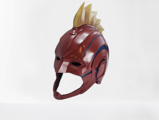 Captain Marvel Helmet Cosplay Template Model 3d print