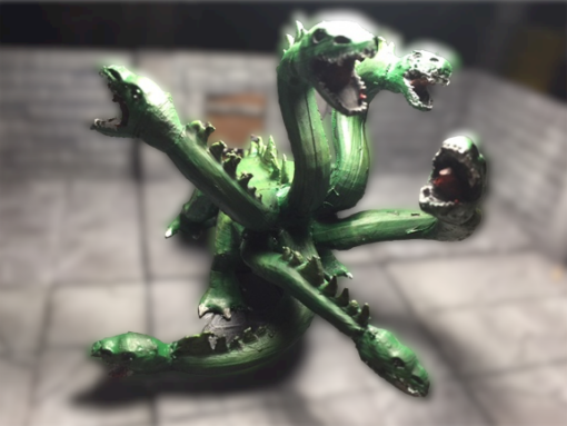 DnD Hydra Monster Figure Miniature Model 3d print