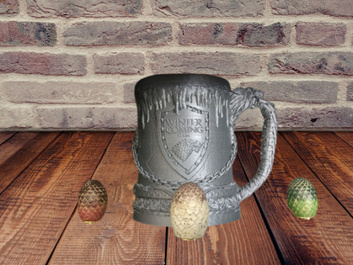 Game of Thrones Stark House Cup Beer Stein 3d print