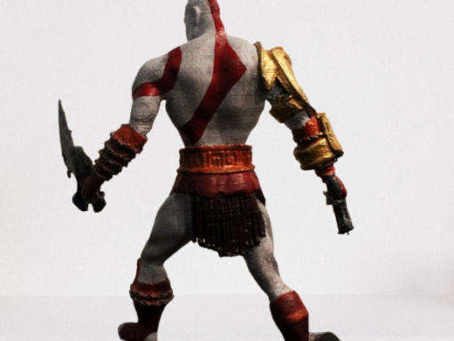 God of War Kratos Action Figure Bust Model Stl 3d print