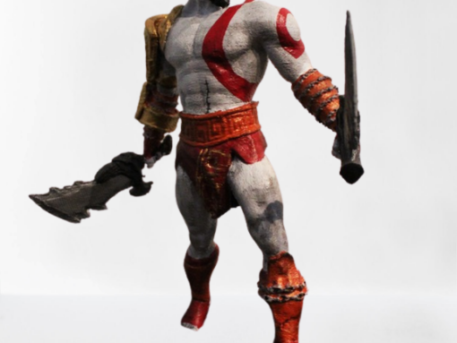 God of War Kratos Action Figure Bust Model Stl 3d print