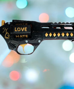 Harley Quinn Gun Revolver Stl File Model Cosplay 3d model