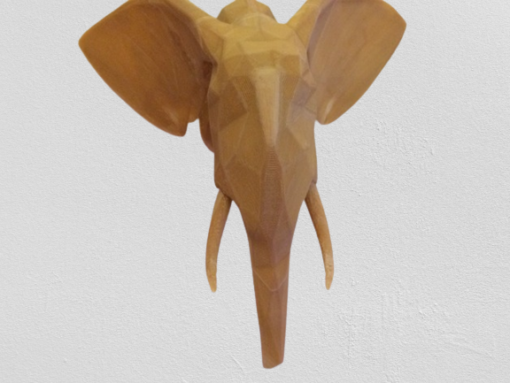 Home Decor Low Poly Elephant Trophy Head 3d print