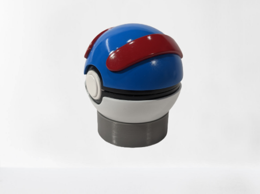 Pokemon Go Pokeball Great ball Functional Stl Replica Model 3d print