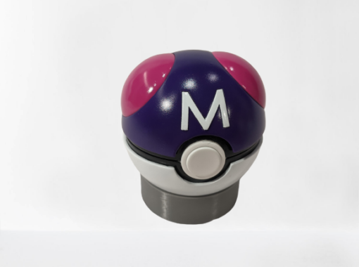 Pokemon Go Pokeball Master Ball Functional Stl Replica Model 3d print