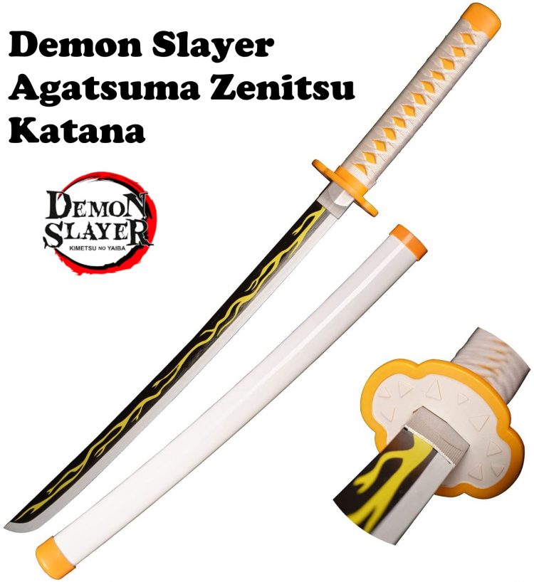 Demon Slayer Agatsuma Zenitsu Nichirin Katana Sword Real Size Replica 3d print