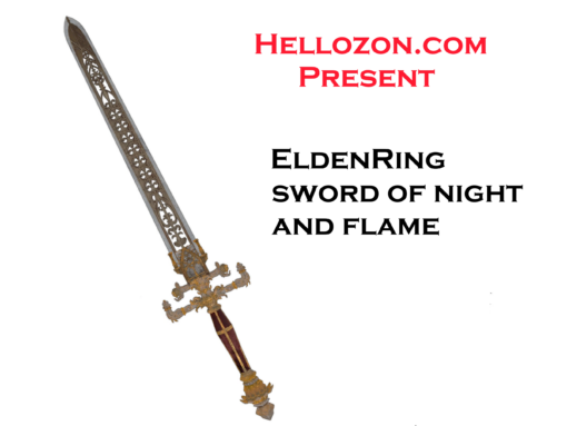 Elden Ring Sword of Night and Flame Replica Stl Cosplay Model 3d print