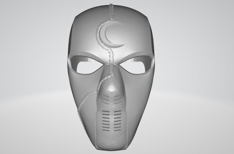 Marvel Moon Knight Helmet Mask Stl Replica Model V2 3d print